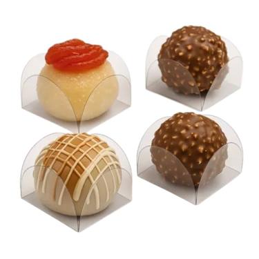Imagem de 700 Forminhas Caixeta de Acetato Transparente Para Brigadeiro Doces Finos