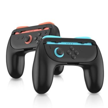 Imagem de WUXIDIXI Switch 2 Joycon Grips, Ergonomic and Anti-Slip Nintendo Switch 2 Controller Grip Accessories, Durable Joycon 2 Grip for Comfortable Gaming (Black, 2 Pack)