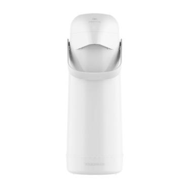 Imagem de Garrafa Termolar Magic Pump Pressão 8700 Branca Lisa 1 Litro