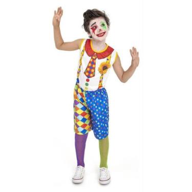 Imagem de Fantasia de Palhaço Infantil Roupa de Palhacinho Tema Circo 372 - Anjo