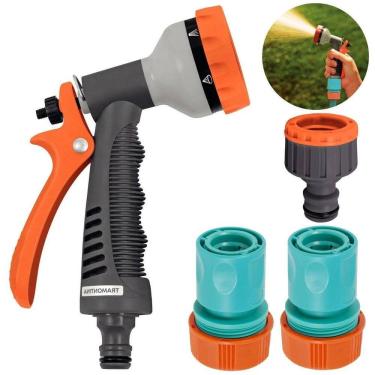 Imagem de Esguicho Hidropistola 6 Jatos Mangueira Jardim + Engate