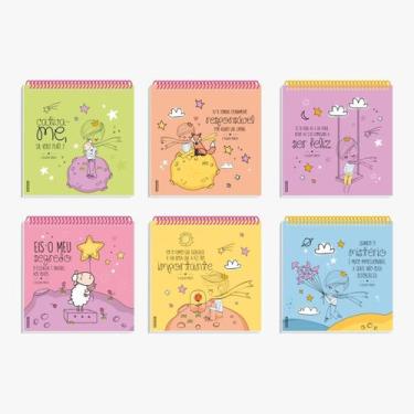 Imagem de Caderno Pequeno Principe Com Adesivos 48 Folhas Espiral - Paper Collor