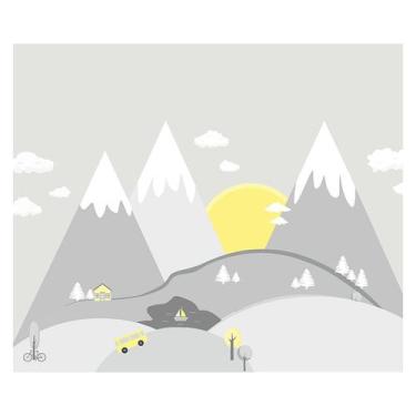 Imagem de Papel de Parede Adesivo Infantil Montanhas Bebe Quarto - 603pcm - Allo