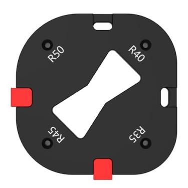 Imagem de Modelo de roteador gabarito de raio 4 em 1, modelos de roteamento de raio de canto, modelos de canto redondo de liga de alumínio, guia de arredondamento eficiente para DIY R15/R20/R25/R30/R35/R40/R50