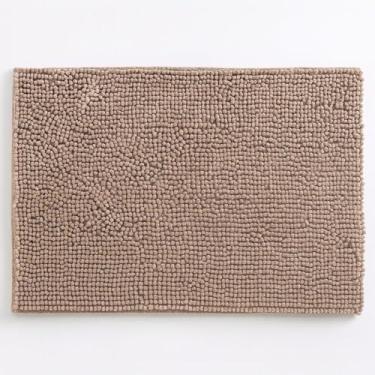 Imagem de 01 Tapete para Banheiro - 60cm x 40cm - Tapete Popcorn Antiderrapante Bolinha (Bege)