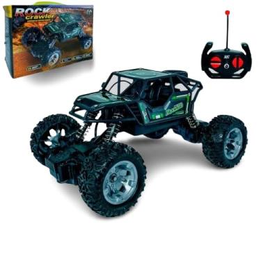 Imagem de Carrinho de Controle Remoto 4x4 Off Road, Recarregável USB, 2100mAh, 19cm, Tração nas 4 Rodas, Preto