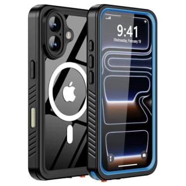 Imagem de Comboproof Capa para iPhone 17: capa de telefone à prova d'água à prova de choque à prova de poeira IP68 capa rígida de corpo inteiro protetor de tela embutido subaquático ao ar livre à prova d'água