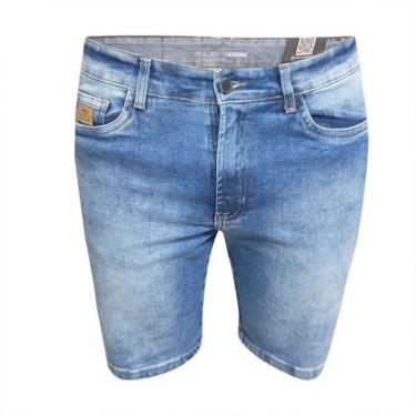 Imagem de Bermuda Max Denim Reta Premium Masculino - Jeans claro
