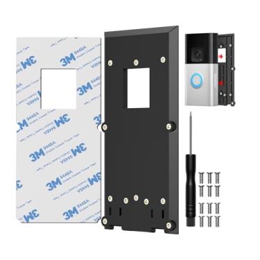 Imagem de Suporte de campainha adesivo compatível com campainha de vídeo 1/2/3/3 Plus/4/ (versão 2020) Suporte de campainha sem fio sem broca, acessórios de suporte de placa de montagem forte 3M para casas e