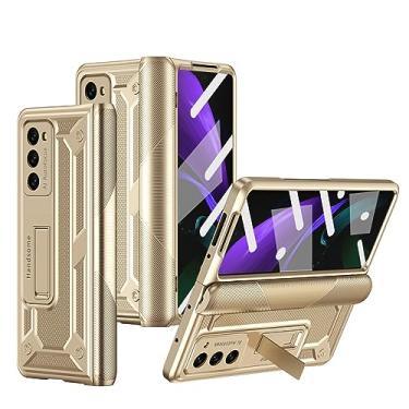 Imagem de Capa de filme de vidro frontal de corpo inteiro para Samsung Galaxy Z Fold 3 4 5G Fold5 Fold4 Fold3 Fold 2 5 Fold2 Zfold3 Phone Accessories Cover,Gold,for samsung Z Fold 5