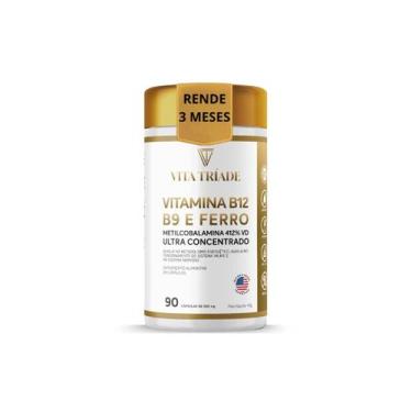Imagem de Vitamina B12 412% + Triptofano 860mg + Magnésio 350mg 90 Cáp - VITA TR