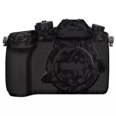 Imagem de Adesivo de capa de câmera GH5 para Panasonic Lumix GH5 Película protetora antiarranhões Decoração de pele e resistência ao desgaste (Shadow Camo Black)