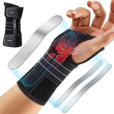 Imagem de Pulseira Rakiie Carpal Tunnel Night Support cinza tamanho M