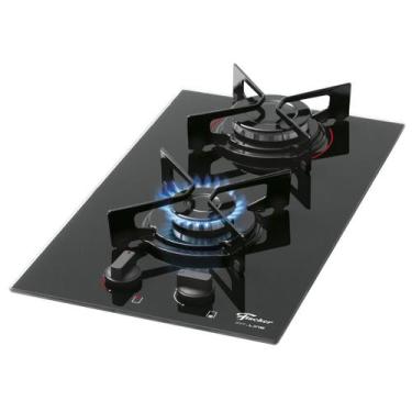 Imagem de Fogão Cooktop Fischer 2Q Fit Line Gás Mesa Vidro, Bivolt