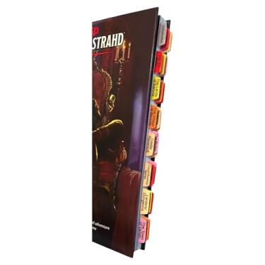 Imagem de Abas de livro para Dungeons & Dragons Curse of Strahd. Abas laminadas, duráveis, reposi...