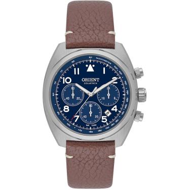 Imagem de Relógio Orient Masculino Ref: Mbscc069 D2nx Solar Cronógrafo Prateado