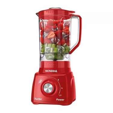 Imagem de Liquidificador Mondial Cristal Electronic L-99FR 220V - Vermelho, 220V