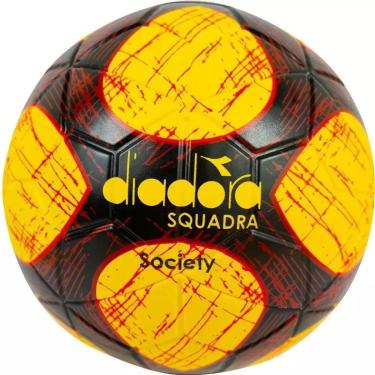 Imagem de Bola de Futebol Diadora Society Squadra -  e Preto-Unissex
