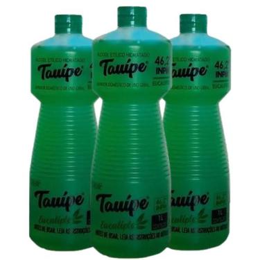 Imagem de Kit 3 Tauipe Álcool Perfumado Eucalipto 1L Cada Limpeza e Higienização
