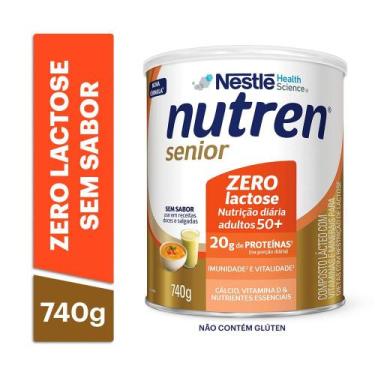 Imagem de Complemento Alimentar Nutren Senior Sem Sabor Zero Lactose 740g
