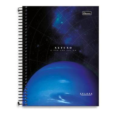 Imagem de Caderno Universitário 10 Matérias Xplore Capa Dura 160 Folhas Cadersil Netuno