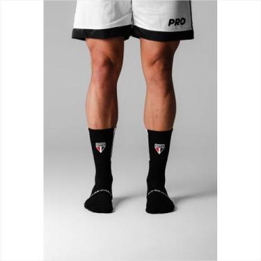 Imagem de Meia Prosocks Ultragrip São Paulo Futebol Antiderrapante, 38-44, Preto