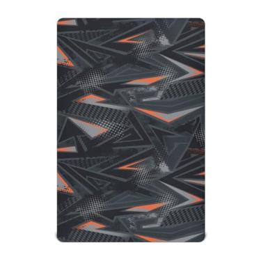 Imagem de Lençol com elástico preto com estampa geométrica abstrata, macio, respirável, mini berço 132 x 71 cm