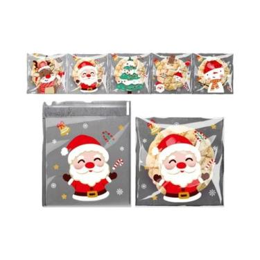 Imagem de Sacos De Celofane Transparentes Para Natal 100-300 Peças Autoadesivos 
