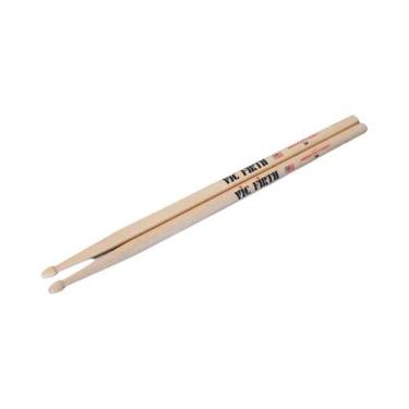 Imagem de Baquetas De Hickory Profissionais Vic Firth 5A 5B 7A 2B Duráveis Para 