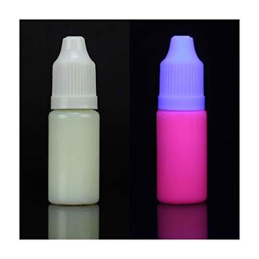 Imagem de Tinta de luz preta UV invisível para impressoras a jato de tinta, tinta UV invisível fluorescente visível somente na luz preta (Magenta claro, 10 ml)