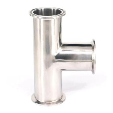 Imagem de ROUPWKWO Fit Tube O.D 57 mm Tri Clamp 6.3 cm Ferrule Tee 304 Aço Inoxidável Conector Encaixe de Tubulação