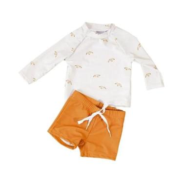 Imagem de Elinfant verão bebê meninos menina manga longa maiô elegante bonito pi