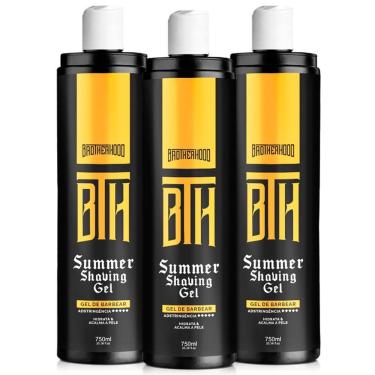 Imagem de Kit 03 Shaving Gel De Barbear Adstringente Summer Bth 750Ml