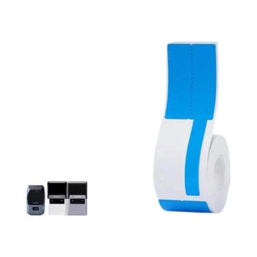 Imagem de Papel De Etiqueta Térmica Colorida Niimbot M2 Branco Prata Transparent