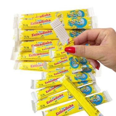 Imagem de Kit 3 Pacotes Bala Juquinha Esticadinha Tutti Frutti C/25