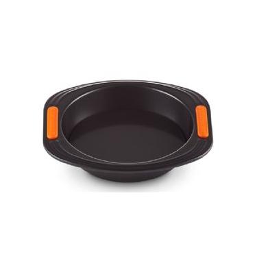 Imagem de FORMA REDONDA LE CREUSET 20CM EM METAL BAKEWARE COM FUNDO REMOVIVEL  BLACK MATTE 46090200010000