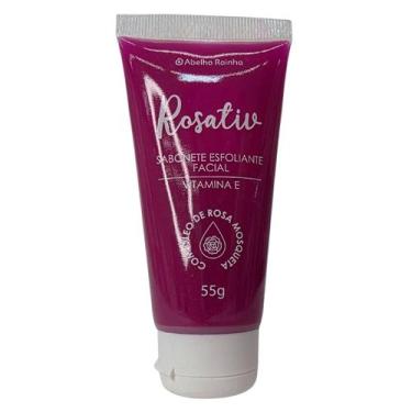 Imagem de Sabonete Esfoliante Facial Rosa Mosqueta Rosativ Abelha Rainha 55g