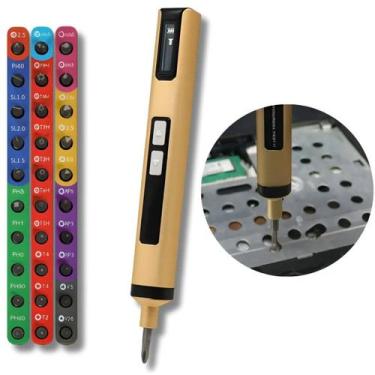 Imagem de Chave elétrica profissional precisão kit completo manutenção notebook 