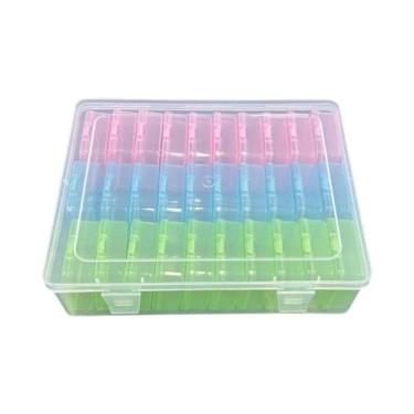 Imagem de Caixa Organizadora De Plástico Transparente Para Miçangas, 30 Peças, P