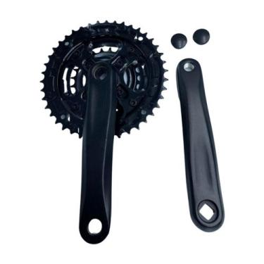 Imagem de Pedivela Bike Coroa Tripla MTB Alumínio 24/34/42 170mm IMP - GTS, Pret