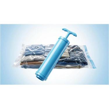 Imagem de Kit 2 Bombas De Sucção De Ar Para Saco À Vacuo Multi Organizador Facil