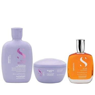 Imagem de Kit Alfaparf Professional Semi Di Lino Smooth Smoothing - Shampoo 250m