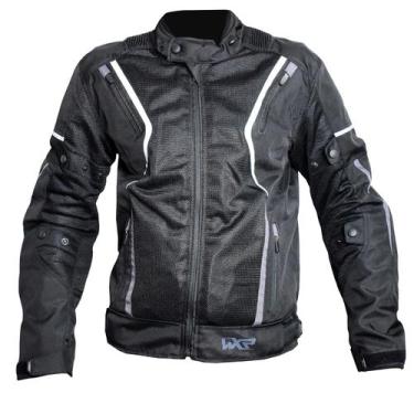Imagem de Jaqueta Masculina WXR Thuna Ventilada Preto Impermeavel Moto, Preto, L