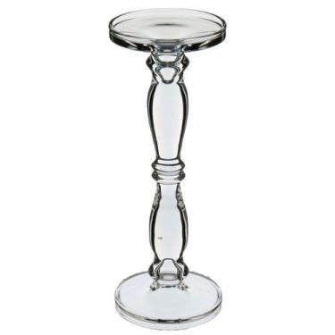 Imagem de CASTIÇAL PORTA VELA DECORATIVO HOME&CO ECO CRYSTAL 35x13x13cm TRANSPAR