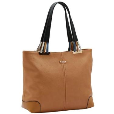 Imagem de Bolsa Chenson Grande Tote Contemporâneo Chic 3485128 Cor:Marrom, Marro