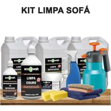 Kit De Produtos Para Lavagem A Seco De Estofados, Lava Sofá - Eco Wash -  Kit de Limpeza de Estofados - Magazine Luiza