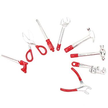 Imagem de Casa de boneca em miniatura Asseccories Casa de boneca em miniatura Móveis de casa de boneca pequena Casa de boneca pequena para casa de boneca(Conjunto de ferramentas de 8 peças)