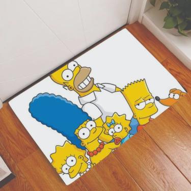 Imagem de Tapete Capacho Personalizado Decorativo Família Simpsons
