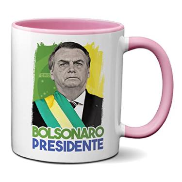 Imagem de Caneca Bolsonaro Presidente 2022 Presente Criativo (Rosa)