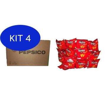 Imagem de Kit 4 Biscoitos Salgadinhos Elma Chips Doritos Caixa Com 30